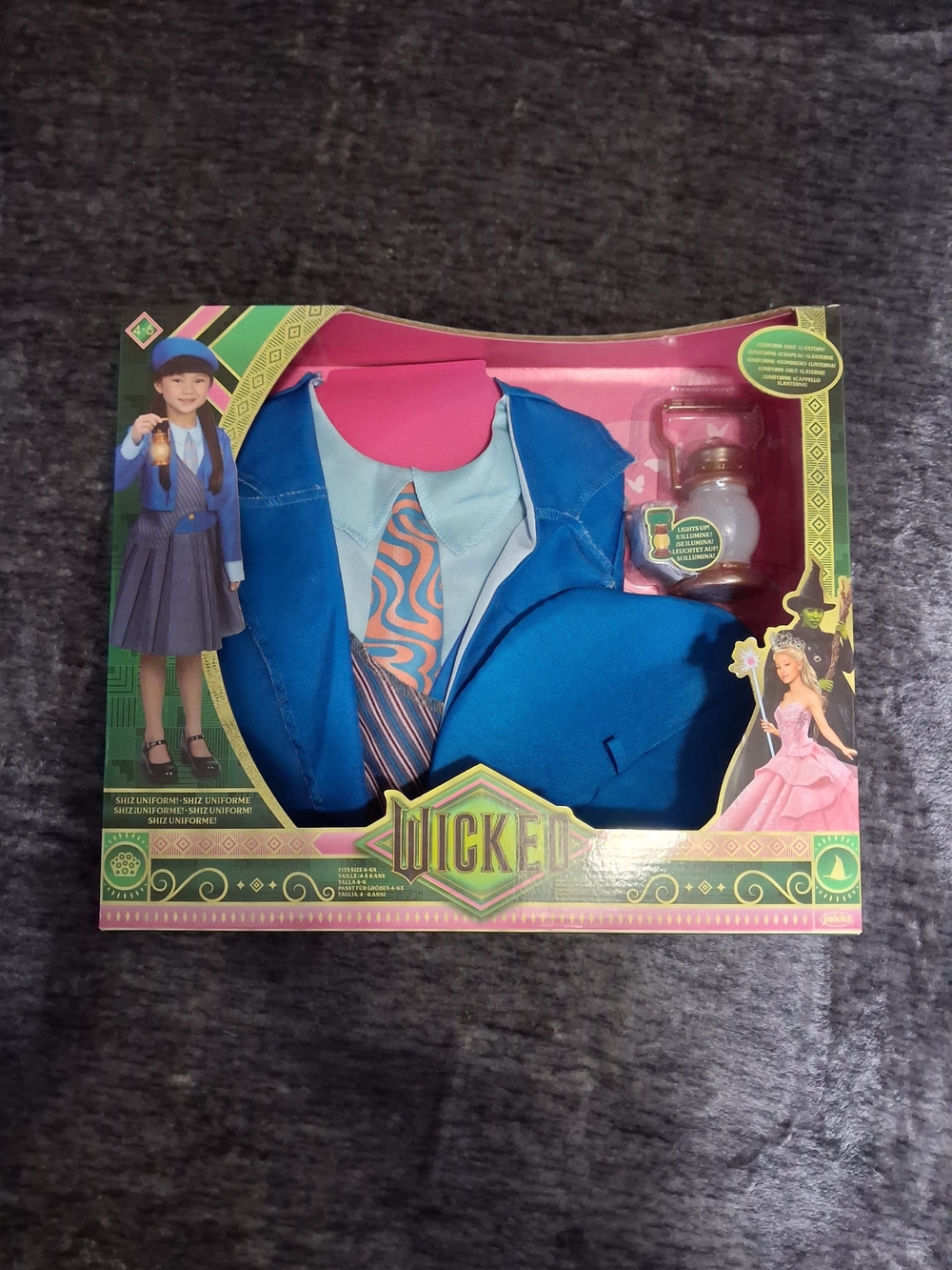 Wicked Shiz University Uniform Halloween Costume- Disney Girls Size: S(4-6x)
